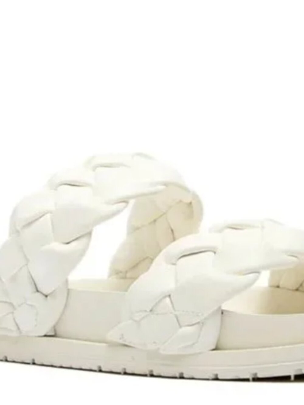 White Braided Sandals - Picture 3 of 3